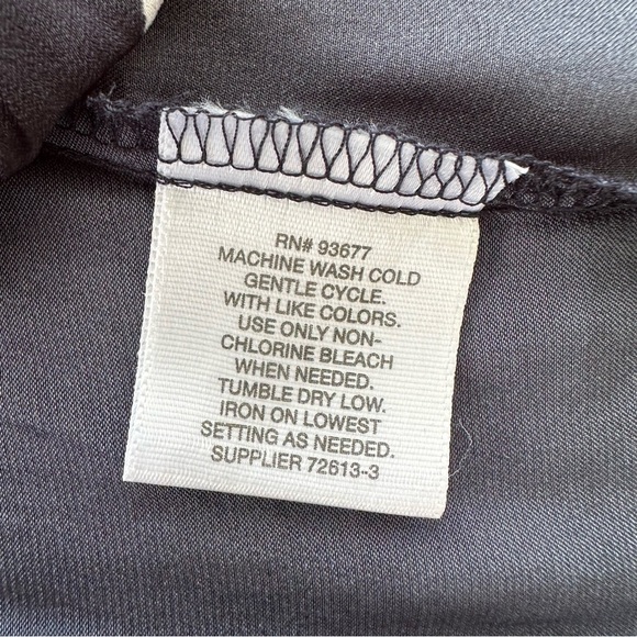 Liz Claiborne satin top, dolman cut  with crew neck, loose fitting - Picture 10 of 12